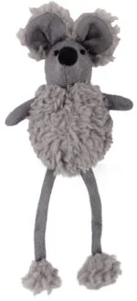 Souris jouet avec herbe à chat et plastique qui crépite, 16 cm – AFP Lambswool Mouse Dangler – Image 3