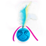Balle rotative pour chat avec plumes et rubans – AFP Modern Cat Dizzy Spinner – Image 2