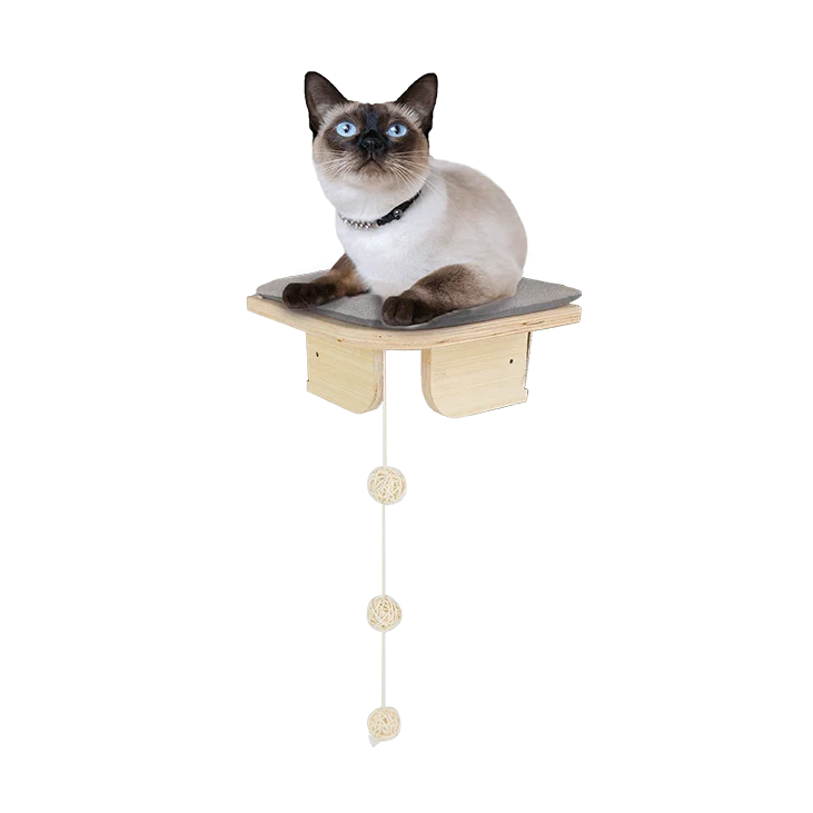 Plateforme d’angle murale pour chat, 26 x 26 x 12 cm – AFP Skywalk - Corner Platform – Image 1