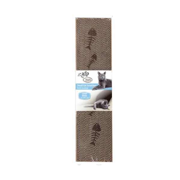 Griffoir en carton avec herbe à chat, taille S – AFP Classic Comfort - Cat Scratcher S