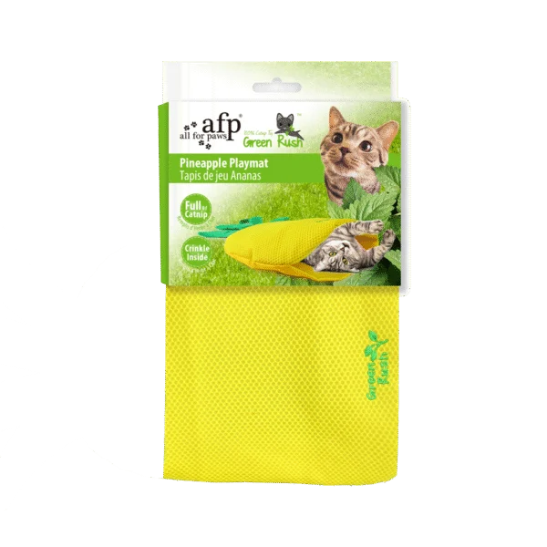 Tapis de jeu pour chat en forme d’ananas avec herbe à chat – AFP Green Rush - Play Mat Ananas