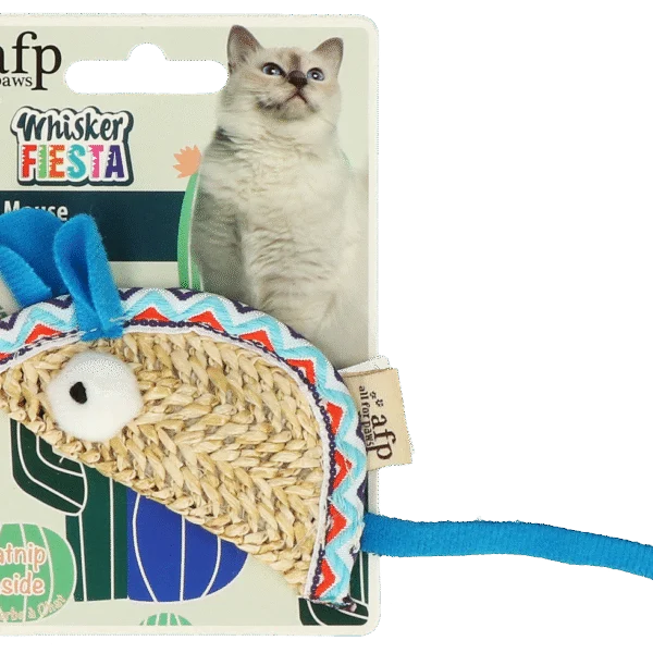 Jouet pour chat Souris avec herbe à chat et ficelles – AFP Whisker Fiesta Taco Mouse