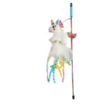 Canne à pêche pour chat avec licorne et herbe à chat – AFP Catoon Unicorn Wand – Image 2