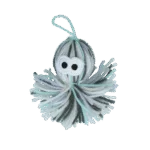 Jouet pieuvre en fil pour chat avec herbe à chat et grelot, 11,5 x 8,5 x 4,5 cm – AFP Knotty Habit - Yarn Dangling Octopus