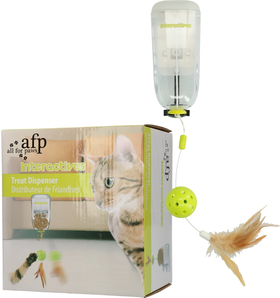 Distributeur de friandises pour chats avec plume, 45 x 6,5 x 9,5 cm – AFP Interactives - Treat Dispenser – Image 5