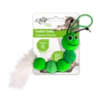 Serpent jouet pour chat avec grelot et plume – AFP Modern Cat Feather Snake – Image 3