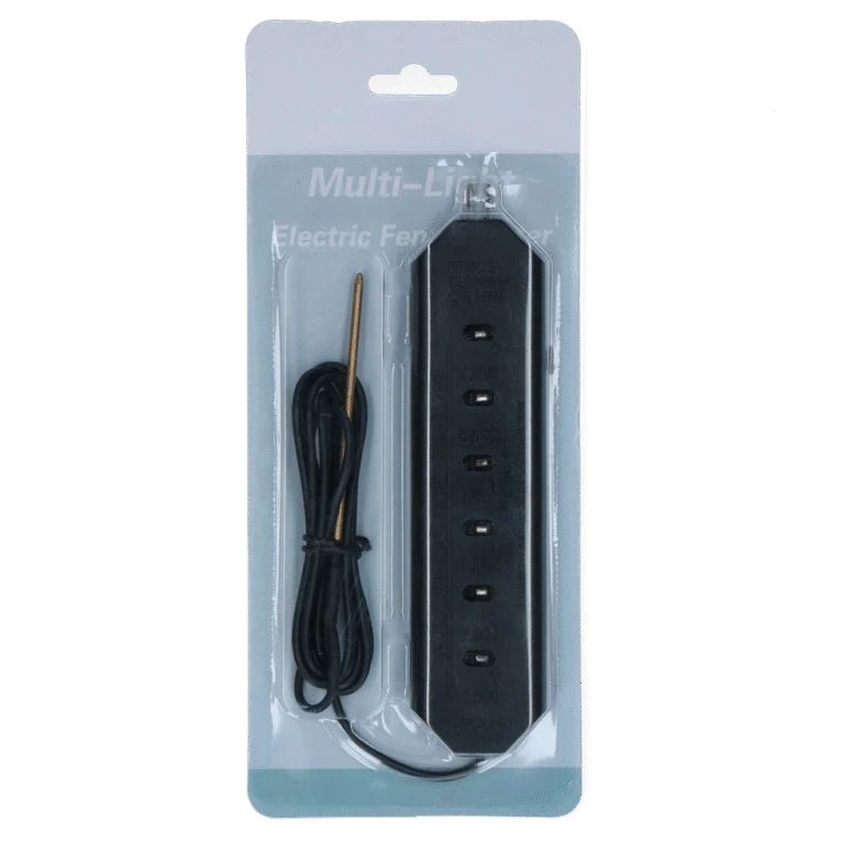 Testeur de clôture électrique à 6 niveaux LED – ZoneGuard Multilight
