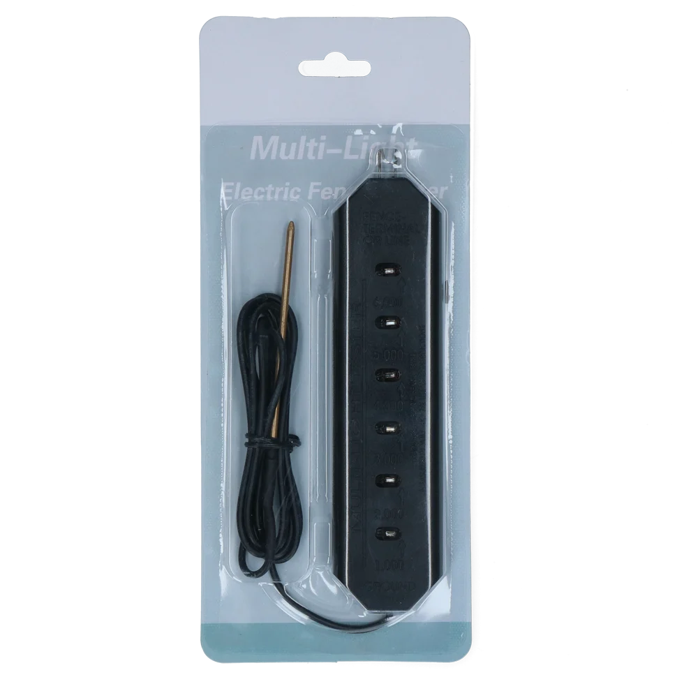 Testeur de clôture électrique à 6 niveaux LED – ZoneGuard Multilight – Image 1