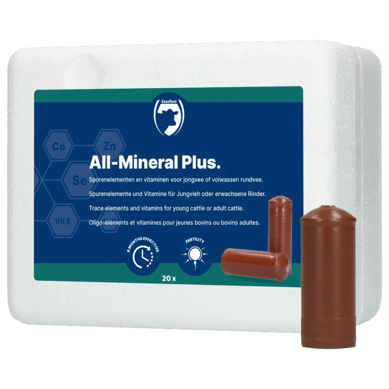 Bolus minéral pour bovins, 20 pièces – Excellent All-Mineral Plus