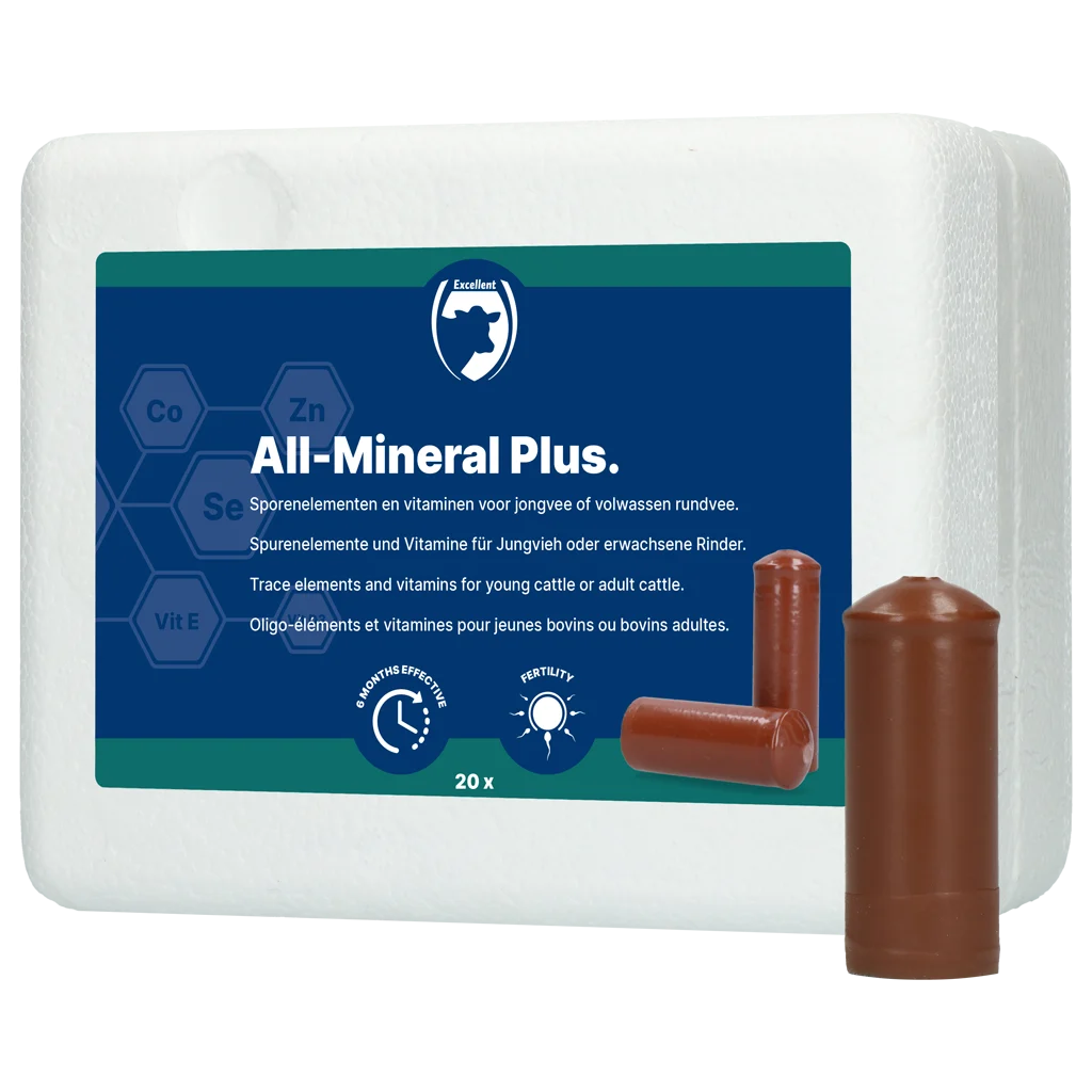 Bolus minéral pour bovins, 20 pièces – Excellent All-Mineral Plus – Image 1