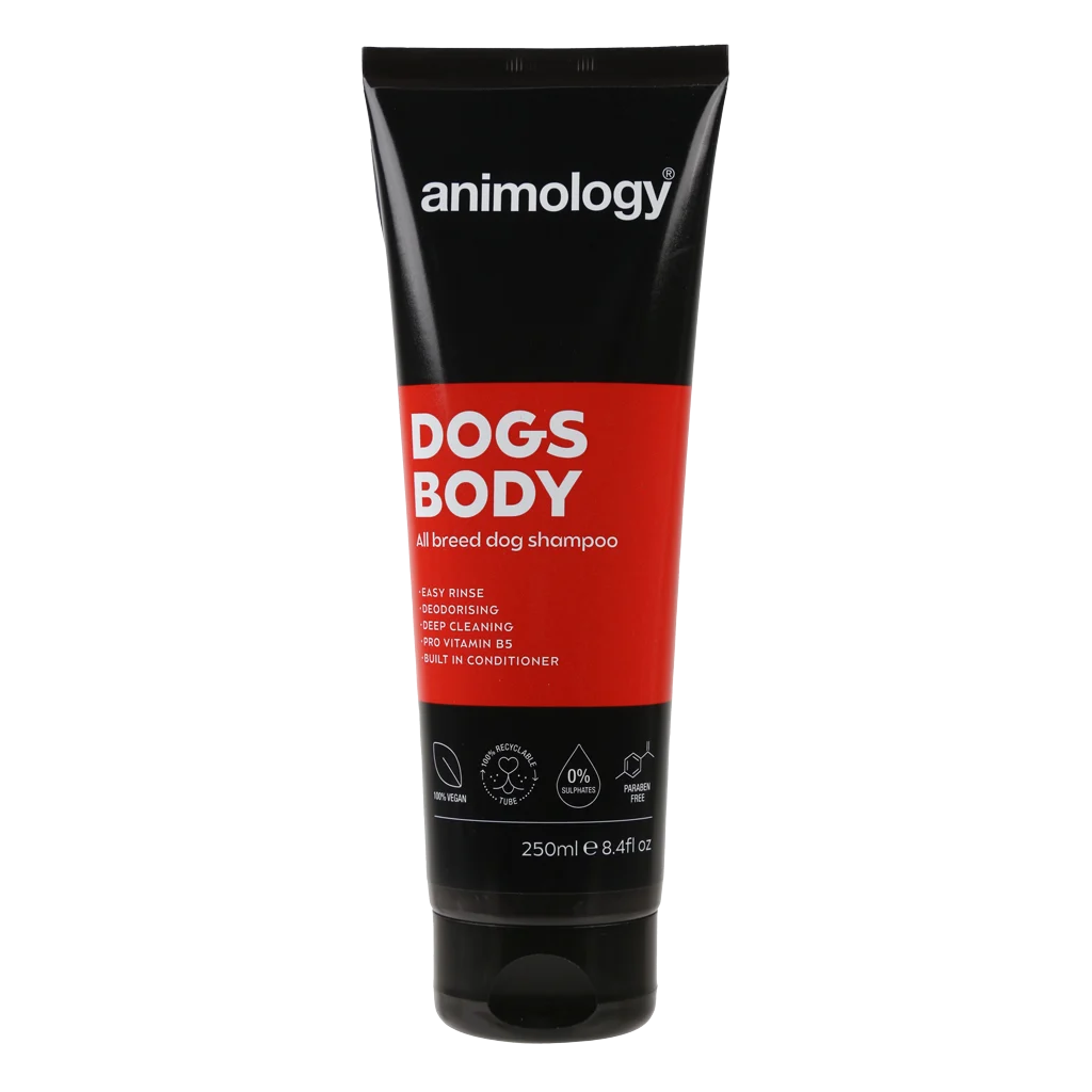 ANIM5013.png Shampooing doux pour chien avec après shampooing, 250 ml – Animology Dogs Body – Image 1