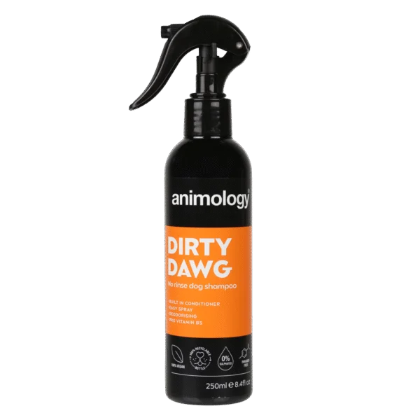 Spray shampooing pour chiens sans rinçage, 250 ml – Animology Dirty Dawg