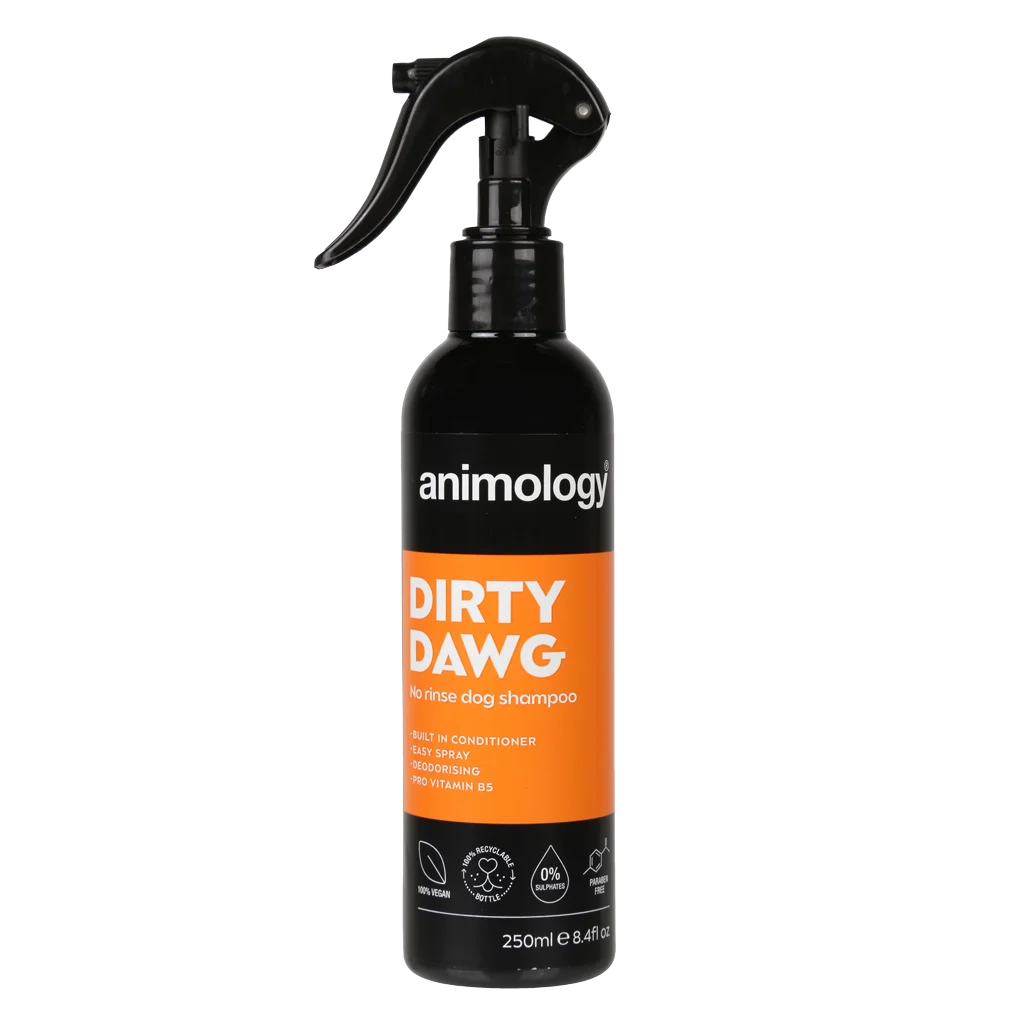 ANIM5050.png Spray shampooing pour chiens sans rinçage, 250 ml – Animology Dirty Dawg – Image 1