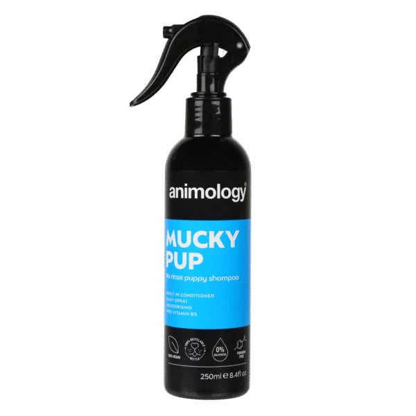 Shampoing pour chiot en spray sans rinçage, 250 ml – Animology Mucky Pup