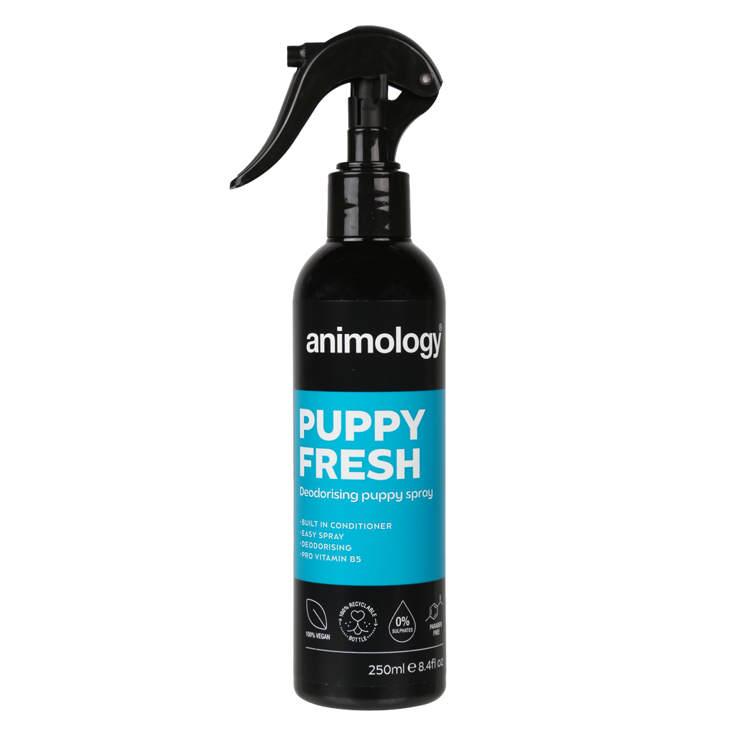 Vachtspray voor Puppy's tegen Geurtjes, 250 ml – Animology Puppy Fresh Deodorising Puppy Spray Spray parfumant pour chiots contre les odeurs, 250 ml – Animology Puppy Fresh Deodorising Puppy Spray