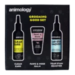 Coffret de soins pour les oreilles, les yeux, les coussinets et la truffe du chien, 3 produits – Animology Grooming Good Set