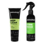 Kit de soin du pelage pour chiens avec shampooing et spray désodorisant, 2 produits – Animology Stink Buster Set – Image 3
