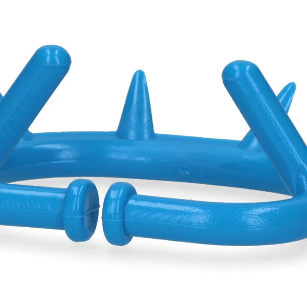 Anneau anti-tétée en plastique pour bovins, bleu