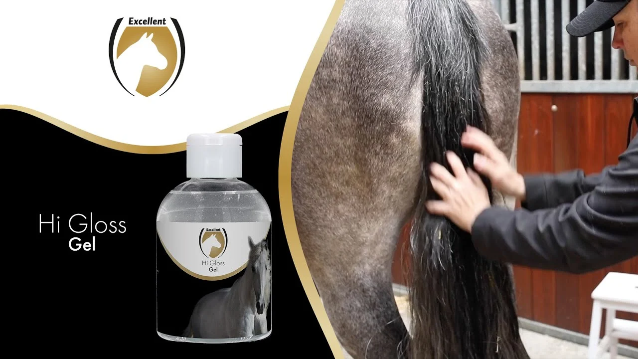 Gel lustrant pour crinière et queue, 250 ml – Excellent Horse Hi Gloss Gel – Image 2