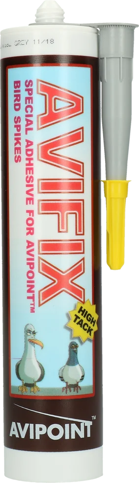 Mastic pour pics anti oiseaux gris, 290 ml – Avipoint Avifix – Image 1