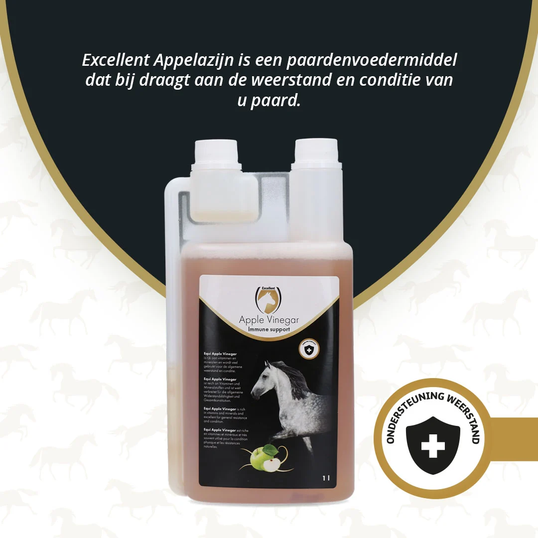 Vinaigre de cidre pour chevaux, 1 l – Excellent Horse Apple Vinegar – Image 2