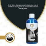 Shampooing pour chevaux pour raviver la couleur et faire briller la robe, 500 ml – Excellent Horse Hi Gloss Shampoo White – Image 2