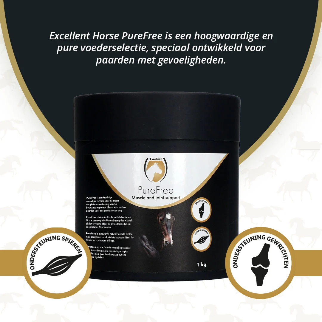 Complément articulaire pour chevaux avec MSM et curcuma, 1 kg – Excellent Horse PureFree – Image 2