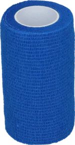 Bande autoadhésive pour jambes et sabots, 10 cm, bleue – Excellent Bandage Animal Profi