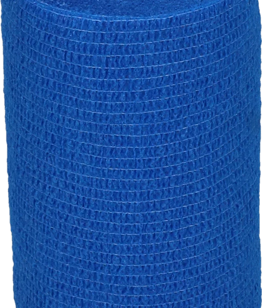 Bande autoadhésive pour jambes et sabots, 10 cm, bleue – Excellent Bandage Animal Profi