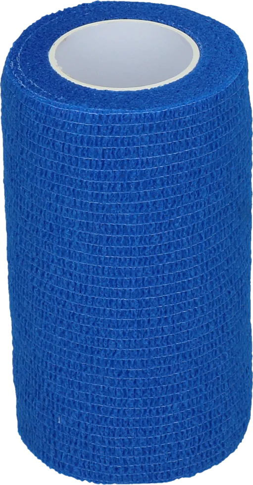 Bande autoadhésive pour jambes et sabots, 10 cm, bleue – Excellent Bandage Animal Profi – Image 1