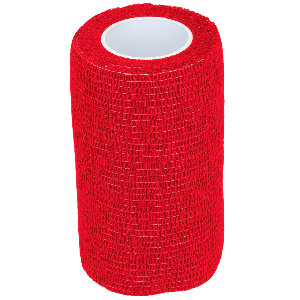 BAND0000NA.png Bande cohésive pour membres et sabots, 10 cm, rouge – Excellent Bandage Animal Profi – Image 1