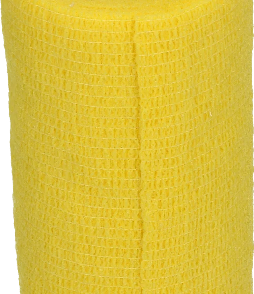 Bandage auto adhésif pour membres et sabots, 10 cm, jaune – Excellent Bandage Animal Profi