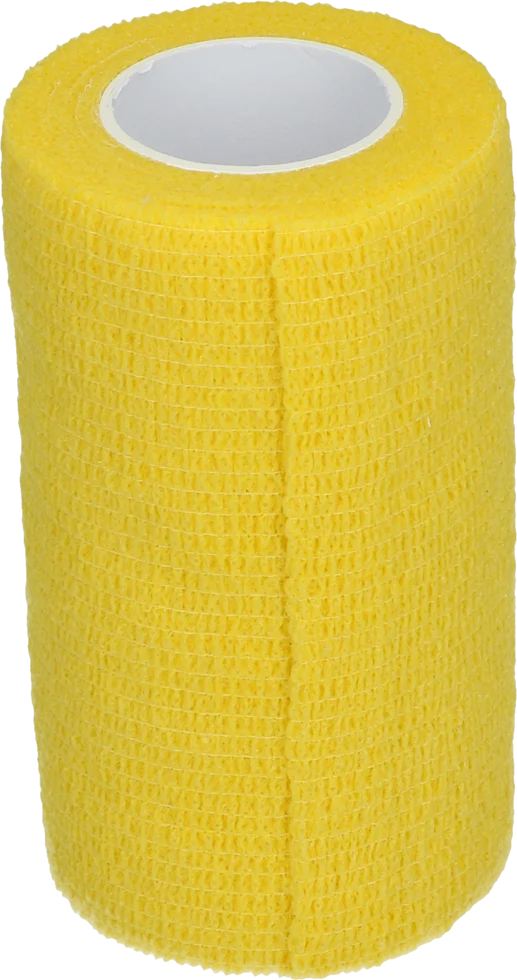 Bandage auto adhésif pour membres et sabots, 10 cm, jaune – Excellent Bandage Animal Profi – Image 1