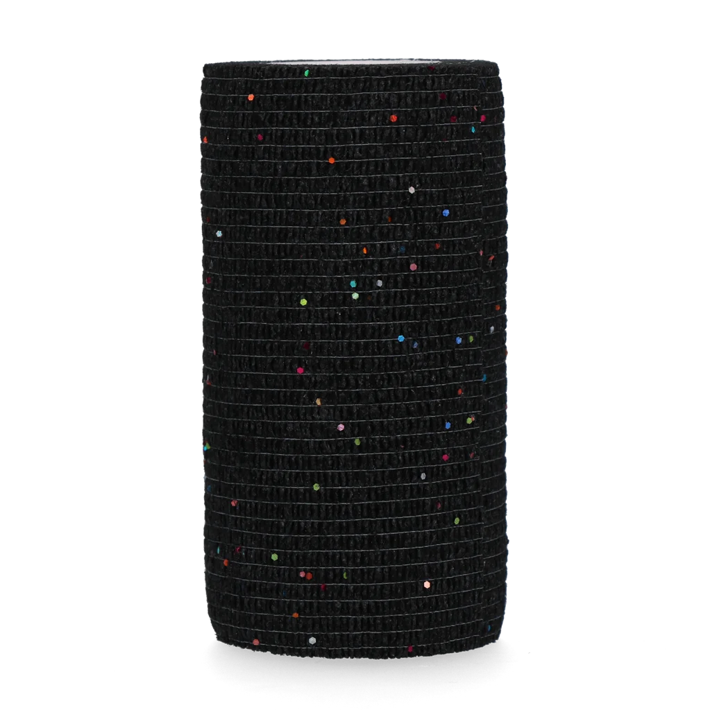 BAND0000NC.png Bande autocollante à paillettes, 10 cm, noire – Excellent Animal Glitter Bandage Profi – Image 1