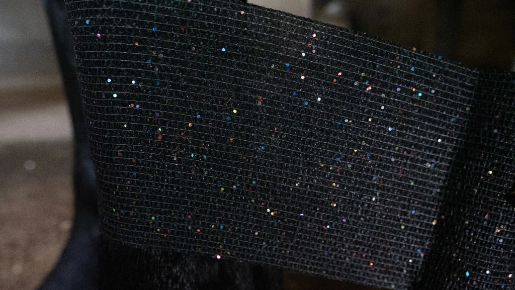 Bande autocollante à paillettes, 10 cm, noire – Excellent Animal Glitter Bandage Profi – Image 4