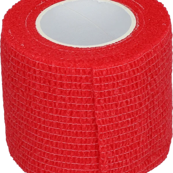 Bande cohésive 5 cm rouge – Excellent Bandage Animal Profi