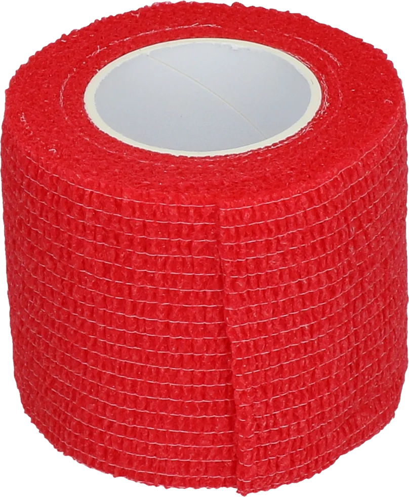 Bande cohésive 5 cm rouge – Excellent Bandage Animal Profi – Image 1