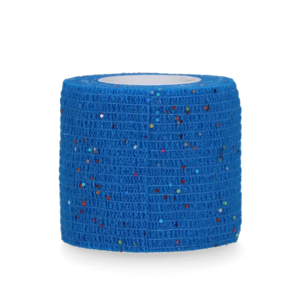 Bande autocollante à paillettes, 5 cm, bleue – Excellent Animal Glitter Bandage Profi