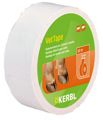 Bande de soin des sabots en viscose, 50 mm x 50 m – Kerbl VetTape – Image 1