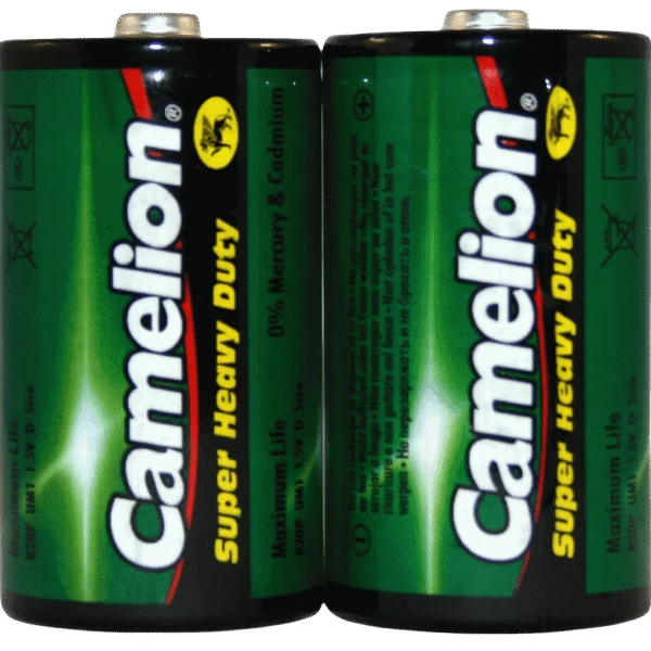 Pile D 1,5 V, lot de 2 – Camelion