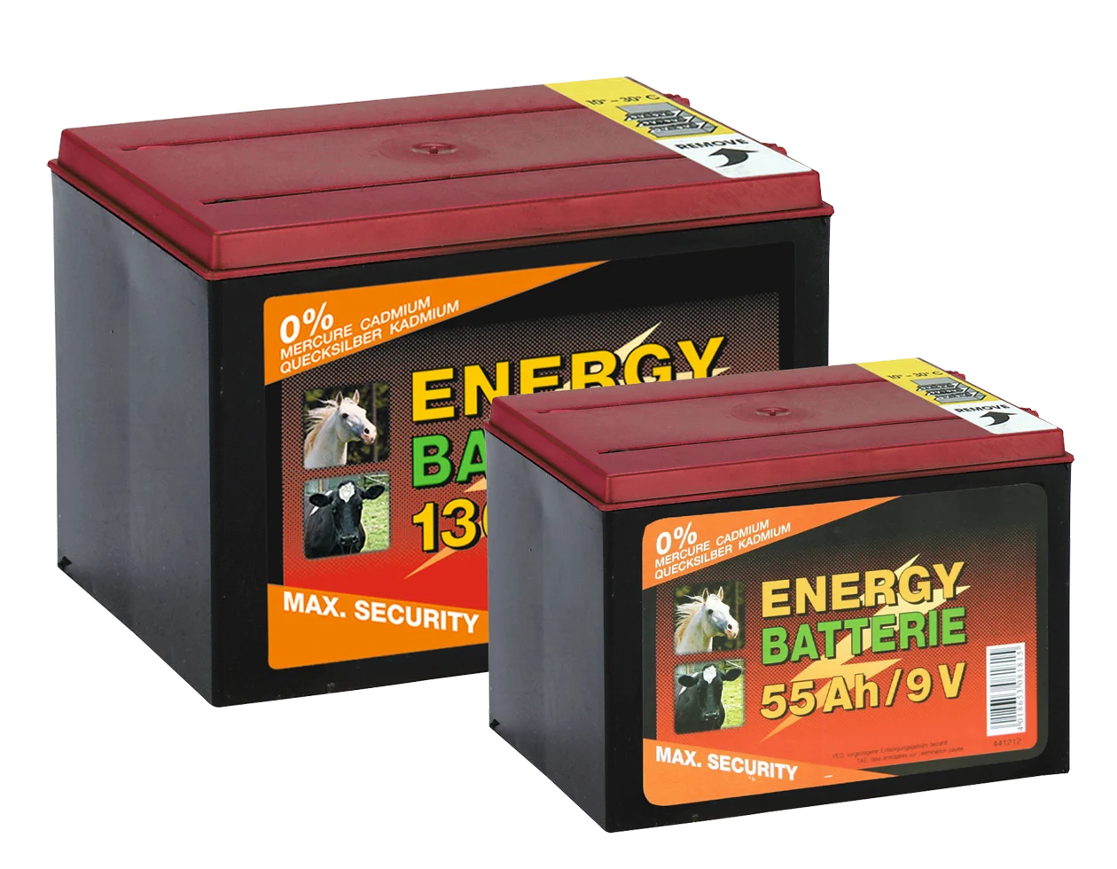Pile pour électrificateur de clôture électrique 9 V, 55 Ah, 11,5 x 16,5 x 11,2 cm – ZoneGuard EG super – Image 2