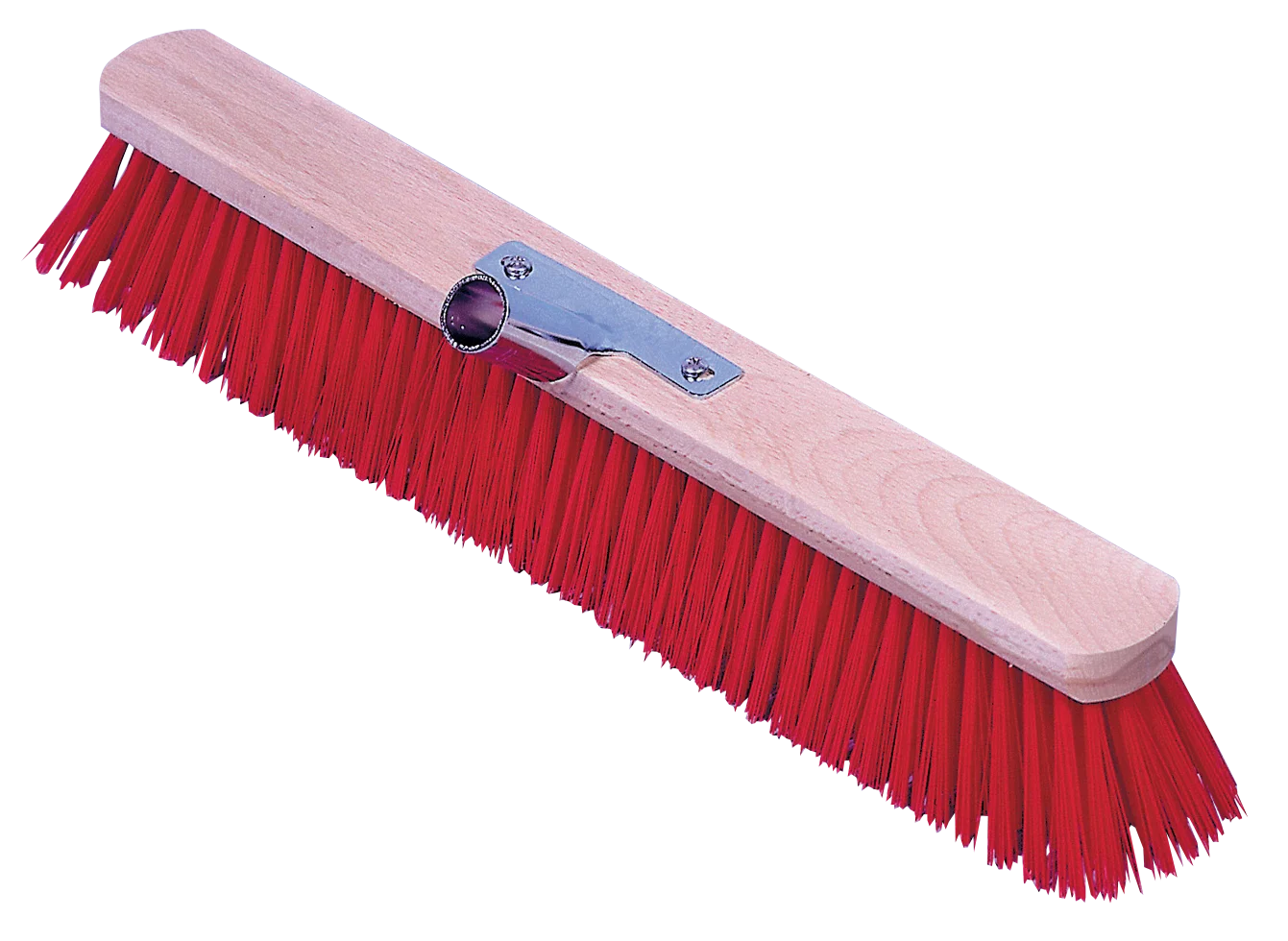 BEZE007A.png Balai d’écurie Euro Stal à poils rouges en PVC, 50 cm – Image 1