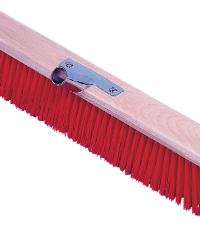 Balai d’écurie Euro Stal à poils rouges en PVC, 80 cm