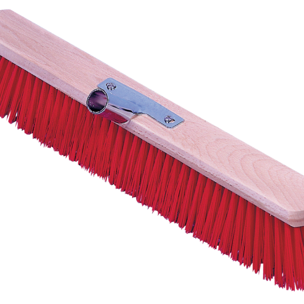 Balai d’écurie Euro Stal à poils rouges en PVC, 80 cm