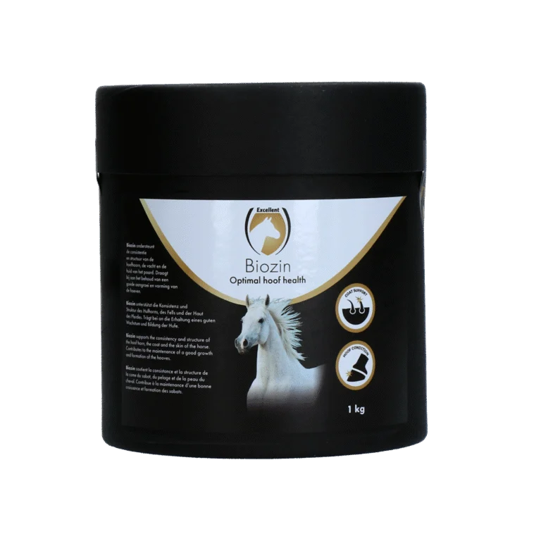 Complément de biotine pour les sabots des chevaux, saveur pomme, 1 kg – Excellent Horse Biozin
