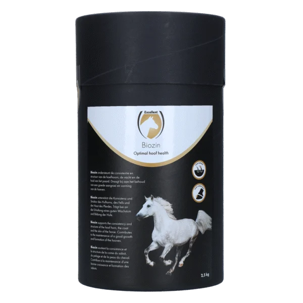 Complément alimentaire à la biotine pour les sabots des chevaux, goût pomme, 2,5 kg – Excellent Horse Biozin