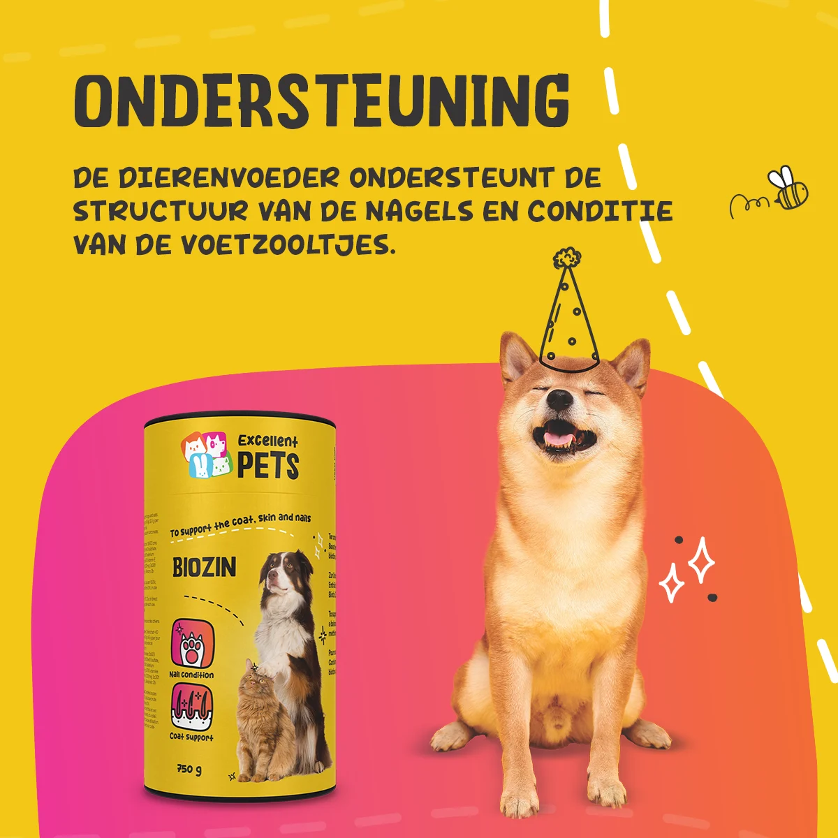 Complément pour le pelage des chiens et des chats, à la biotine, 750 g – Excellent Pets Biozin – Image 5