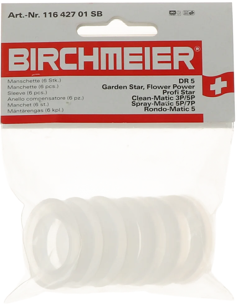 Joints de piston pour poudreuse, 6 pièces – Birchmeier DR5 – Image 1