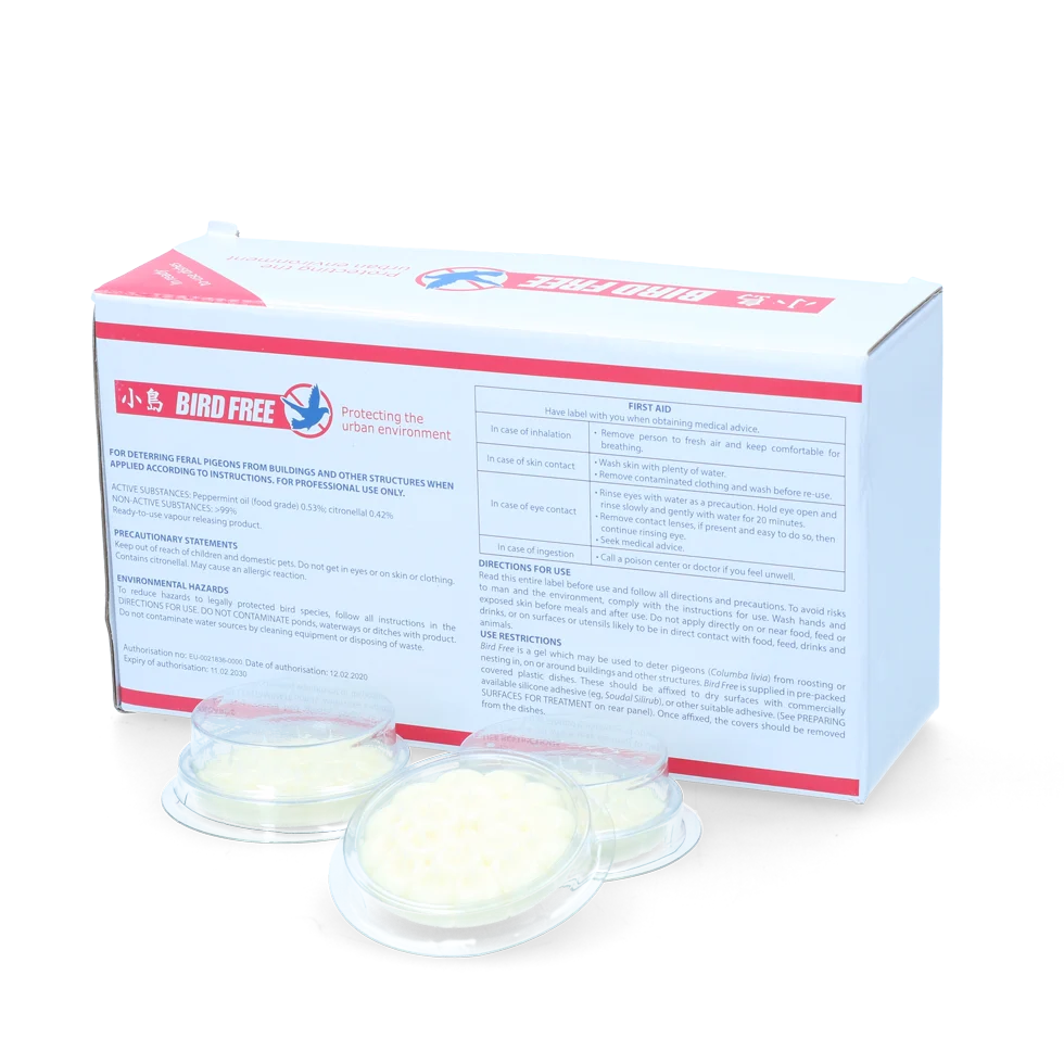 Répulsif oiseaux en gel, en coupelles, 15 pièces – Bird Free – Image 1
