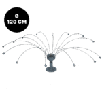 Dispositif anti oiseaux avec fils tournants en acier inoxydable, Ø 120 cm – Birdshield Longlegs
